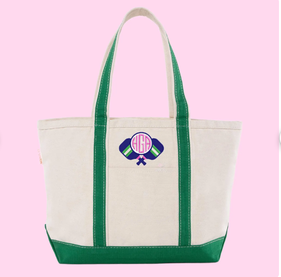 Pickleball Design Large Tote