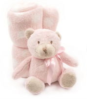 Baby Blanket Bear Plush Set