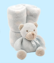 Baby Blanket Bear Plush Set