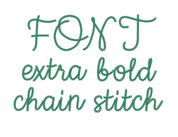 Big Chain Font Crewneck