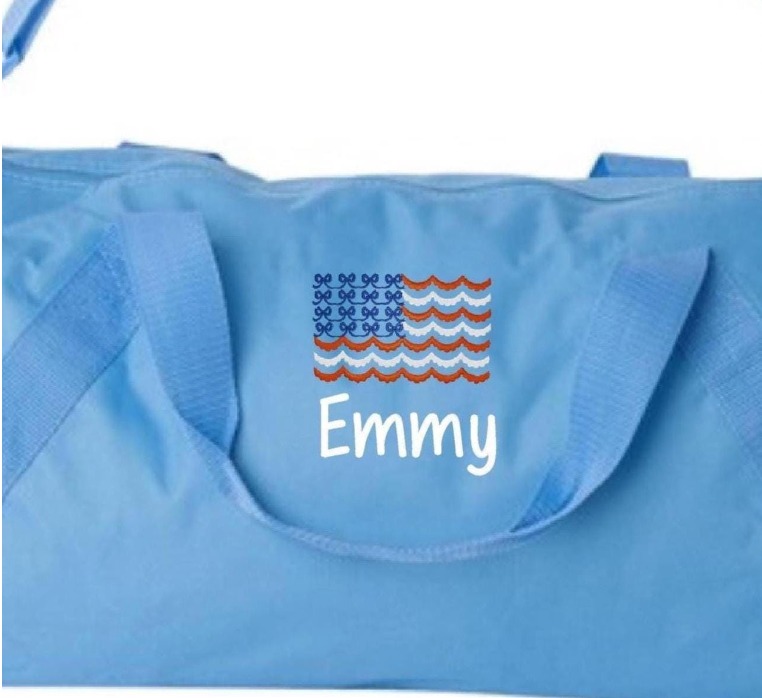 Patriotic Duffle Bag for Girls