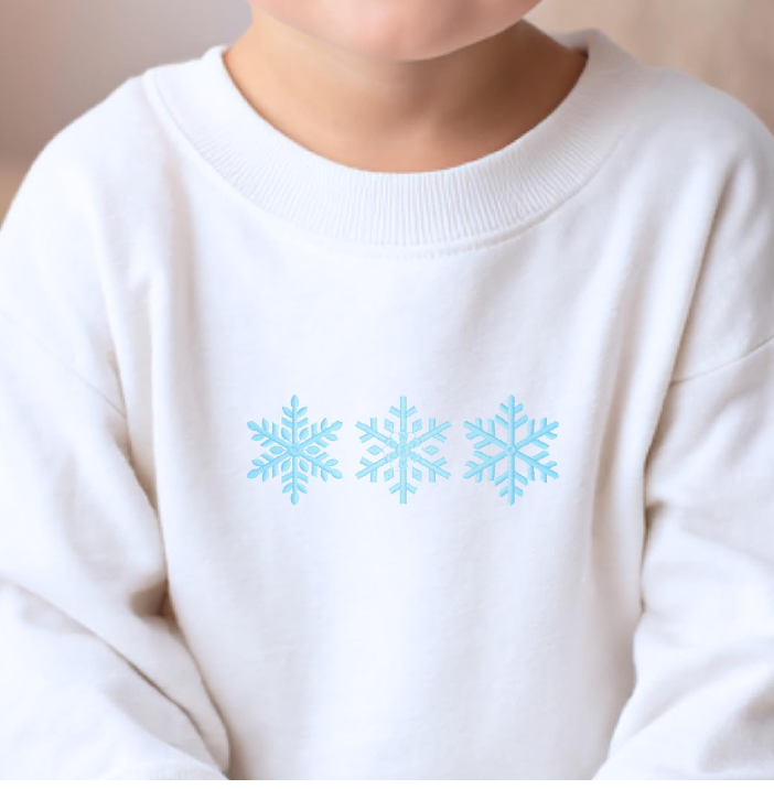 Snowflakes Design Toddler Sweatshirt