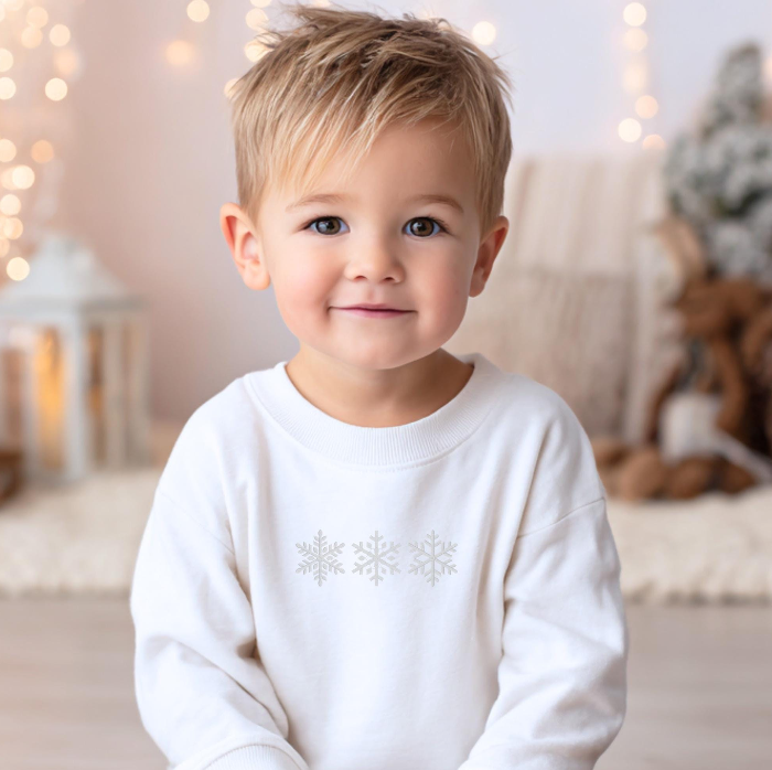 Snowflakes Design Toddler Sweatshirt