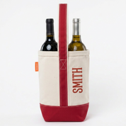 Personalized Canvas Wine Tote