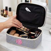 Monogrammed Train Case Cosmetic Travel Bag