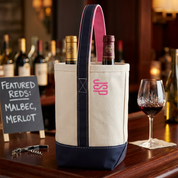 Monogrammed 2 Bottle Wine Carrier