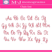 Kids Duffle with Chain Stitch Font