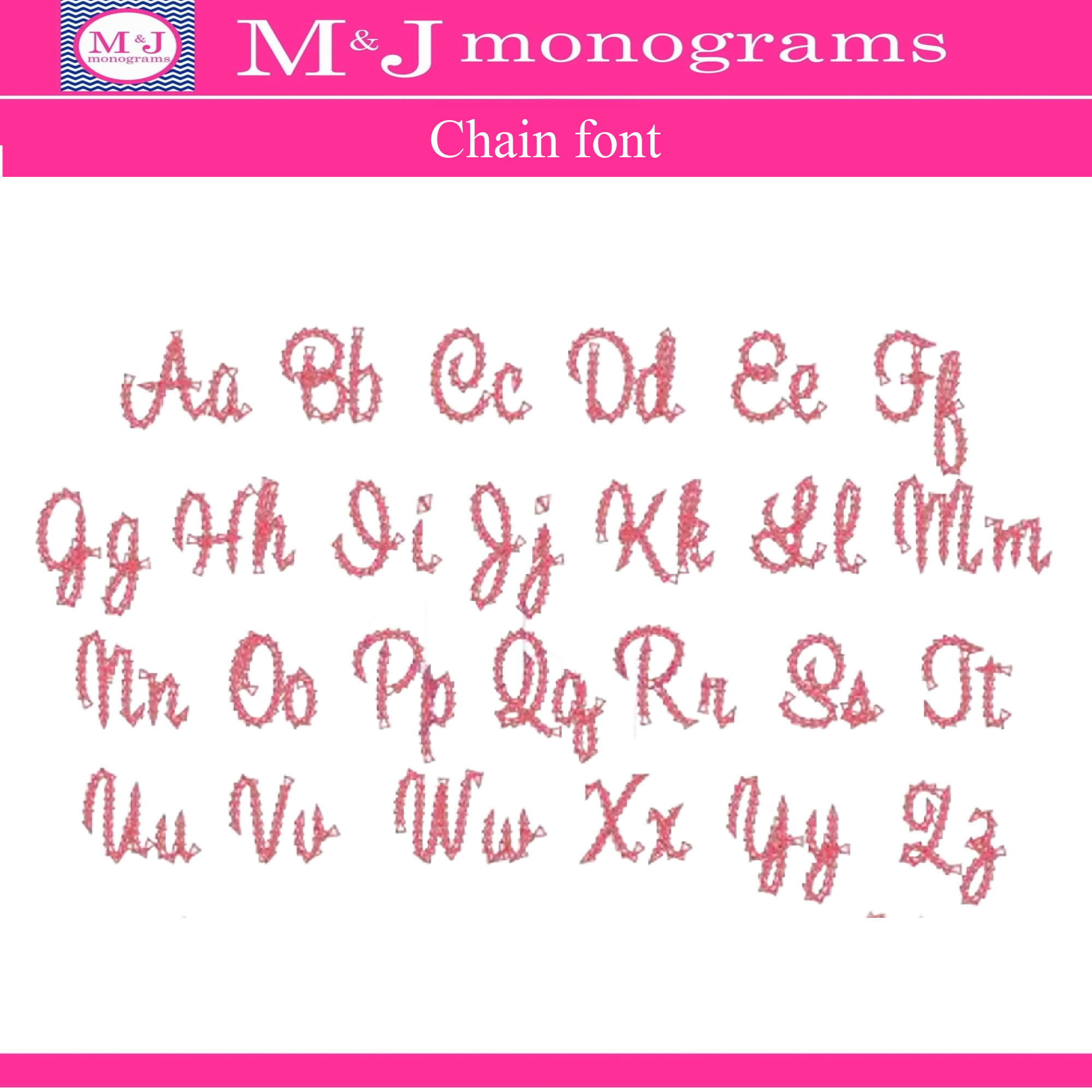 Kids Duffle with Chain Stitch Font