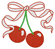 Cherry Fingertip Guest Towel