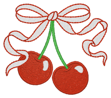 Cherry Fingertip Guest Towel