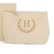 CLOSEOUT - Laurel Wreath Design Cosmetic Bag