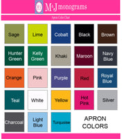 Monogrammed Apron with Name