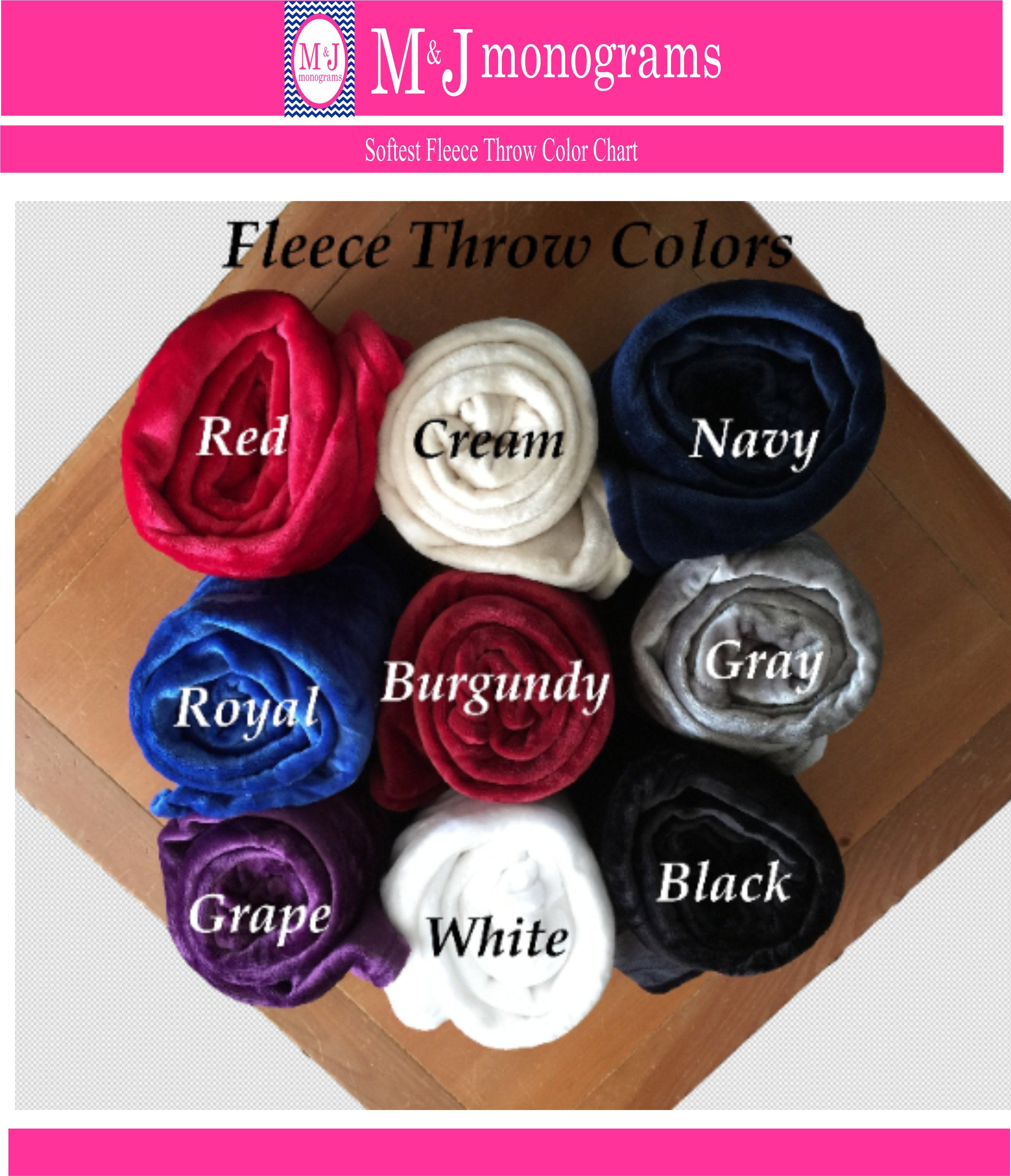 CLOSEOUT-Monogrammed Throw