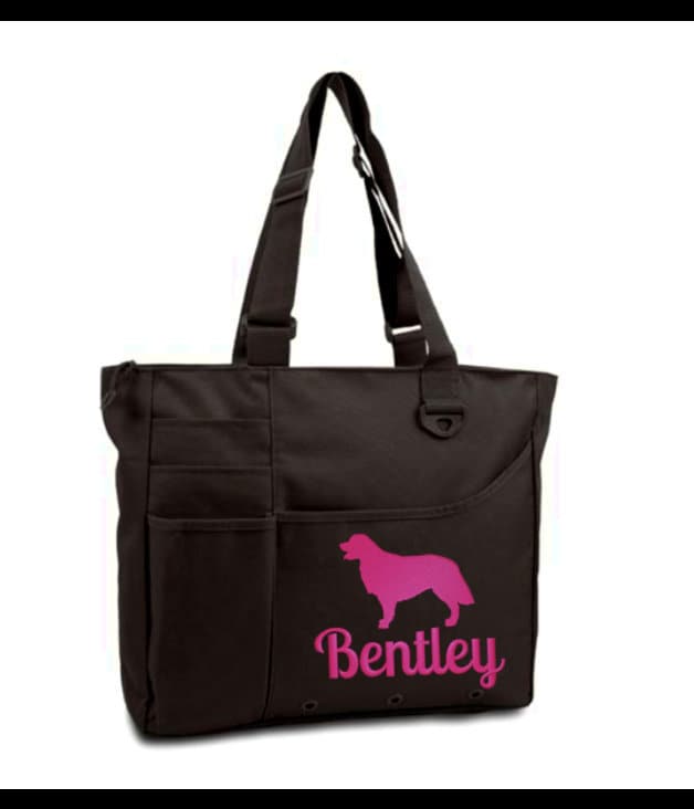 Custom Dog Name and Breed Travel Bag