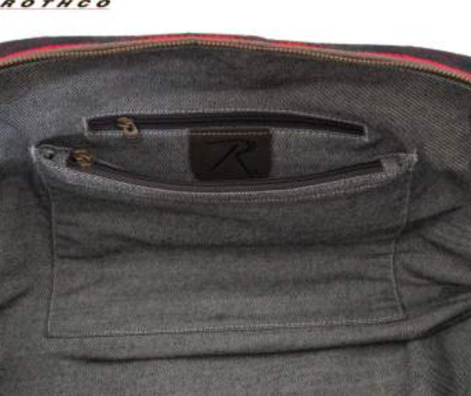 Canvas duffle bag with Initials