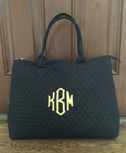 Quilted Tote Bag For Woman