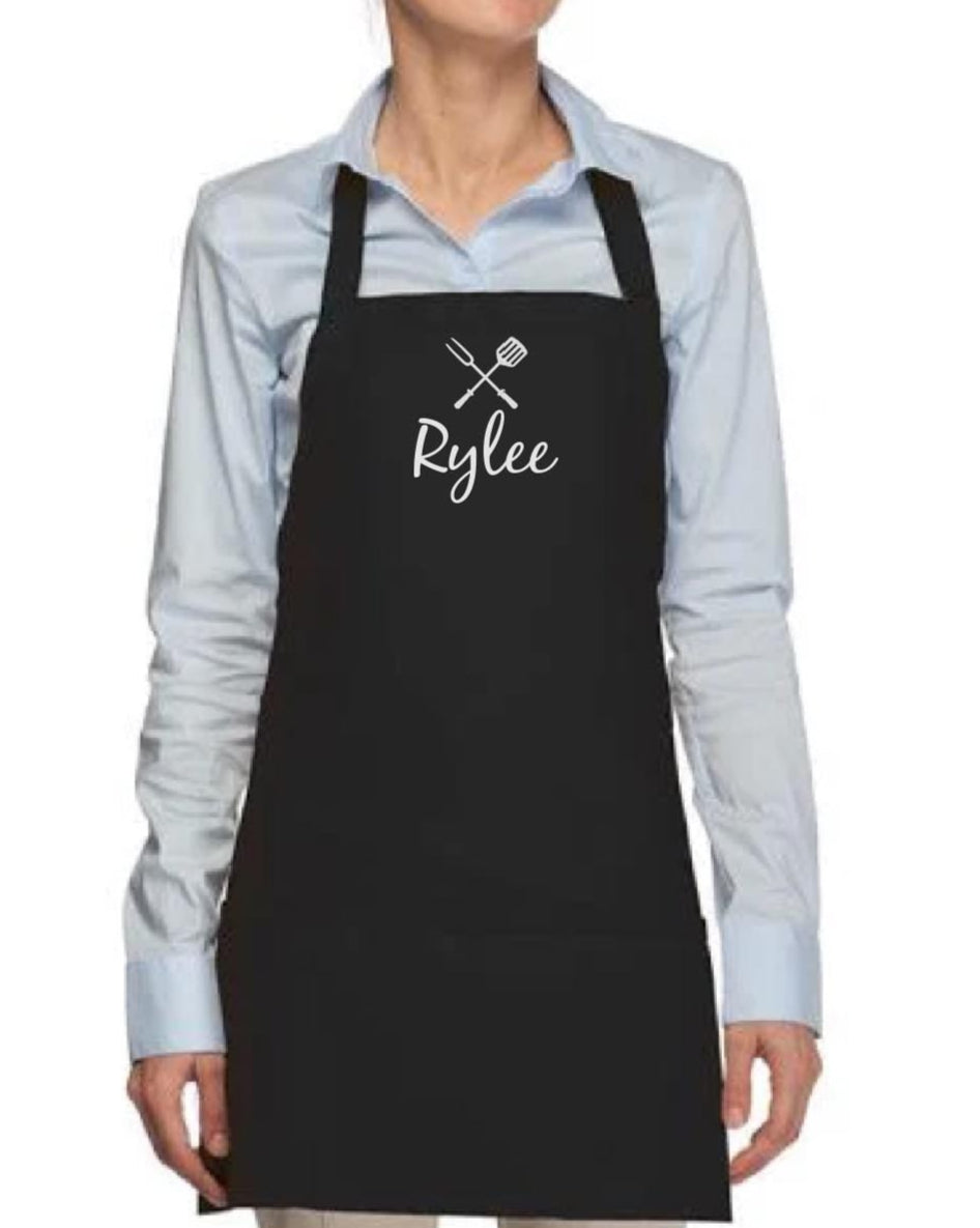 Personalized Apron with Grilling Tools Design