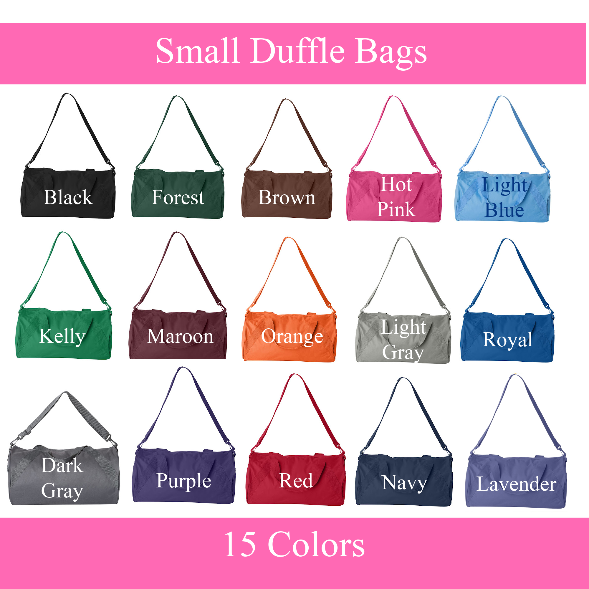 Boys Duffel Bag with Name