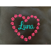 Paw Print Heart Puppy Pet Bag
