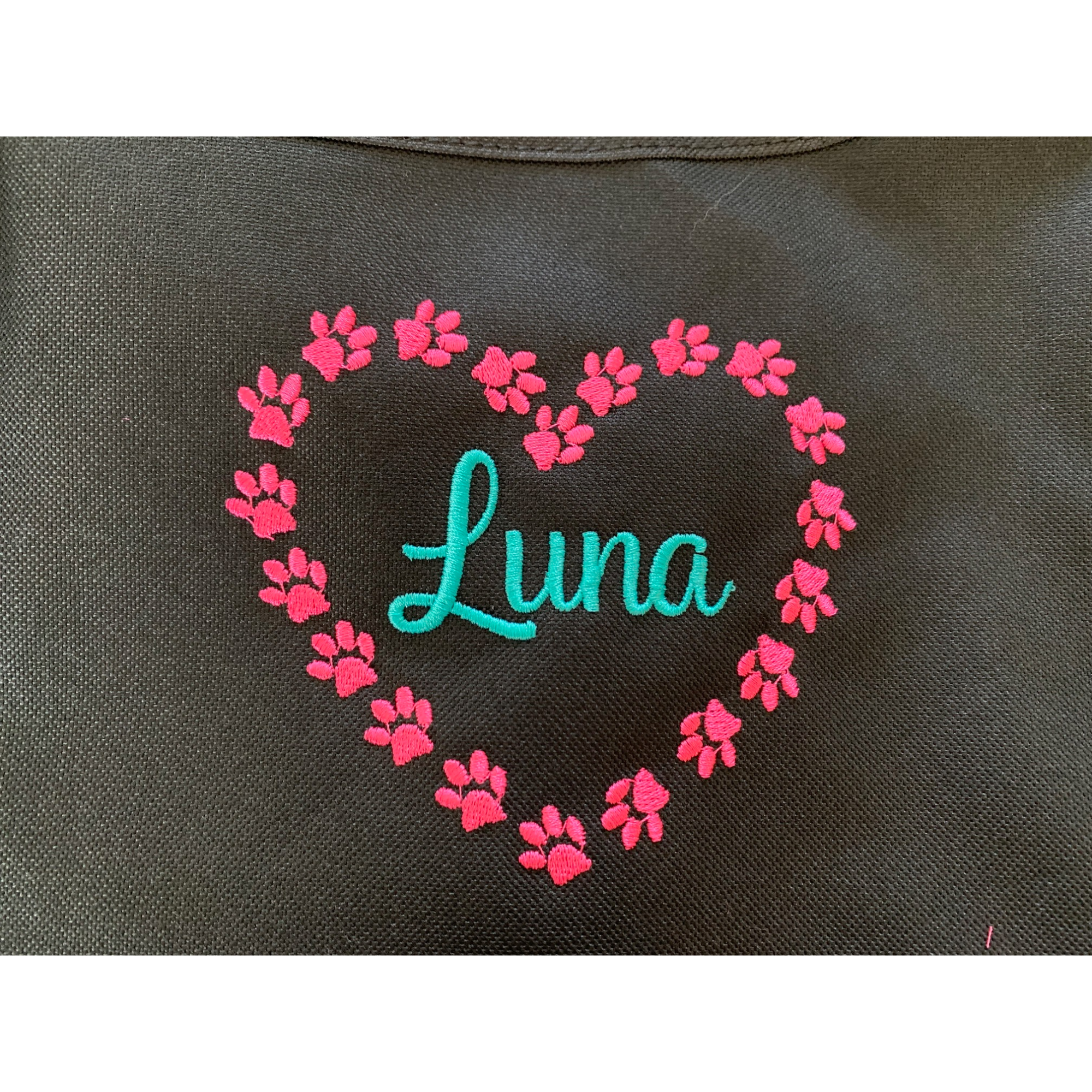 Paw Print Heart Puppy Pet Bag