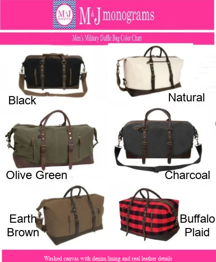 Personalized Coach Bag Duffle