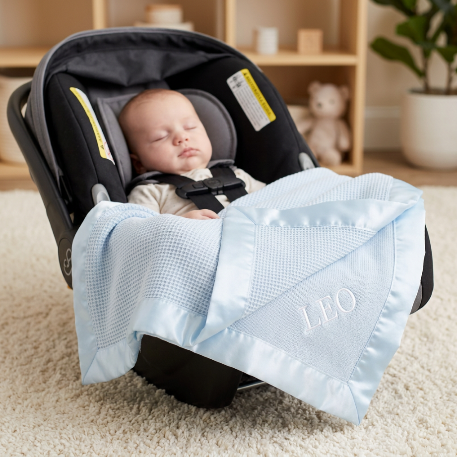 Satin Trimmed Baby Blanket
