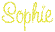 Kids Duffle with Chain Stitch Font