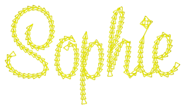 Kids Duffle with Chain Stitch Font