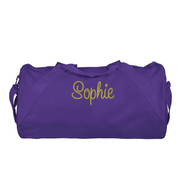 Kids Duffle with Chain Stitch Font
