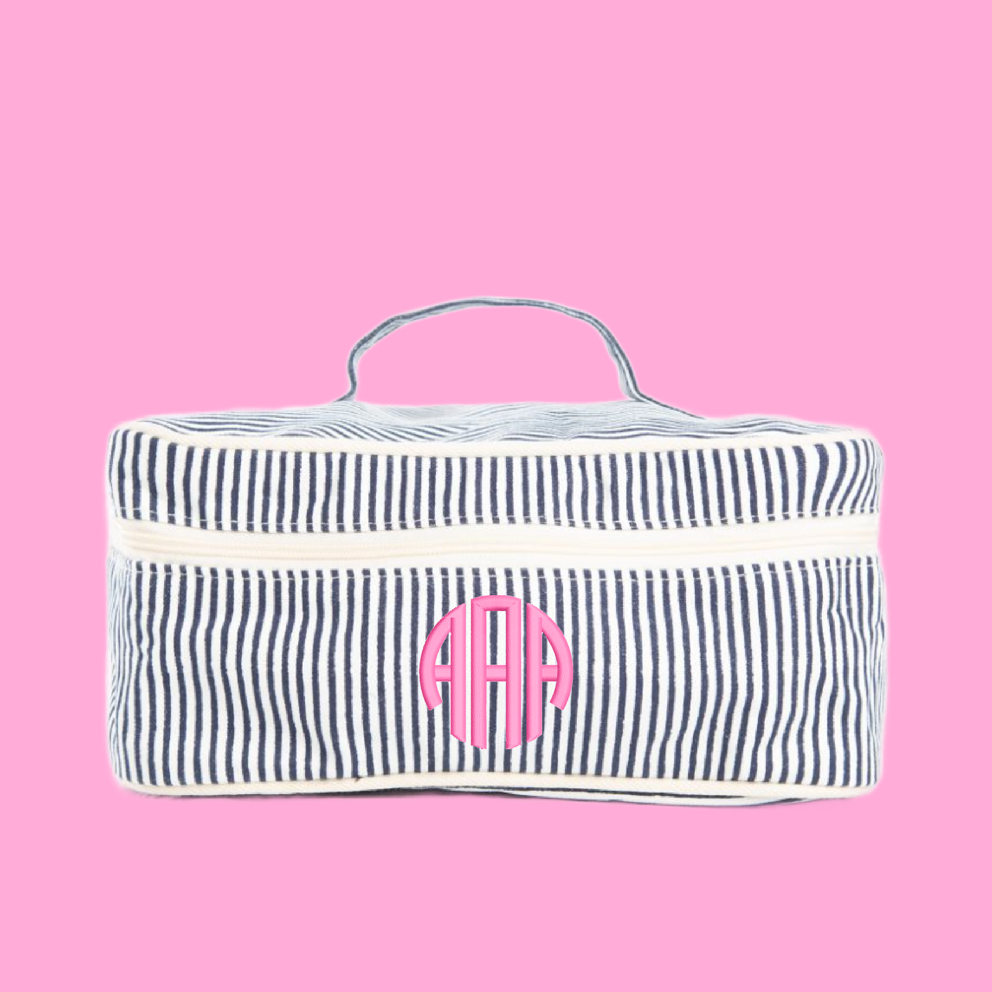 Personalized Train Case Makeup Travel Bag